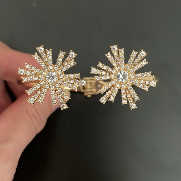 18K Gold Plated / Crystals Bangle- Women - Picture 5 of 8